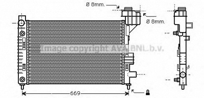 AVA QUALITY COOLING ms2248 -  Радиатор, охлаждение двигателя